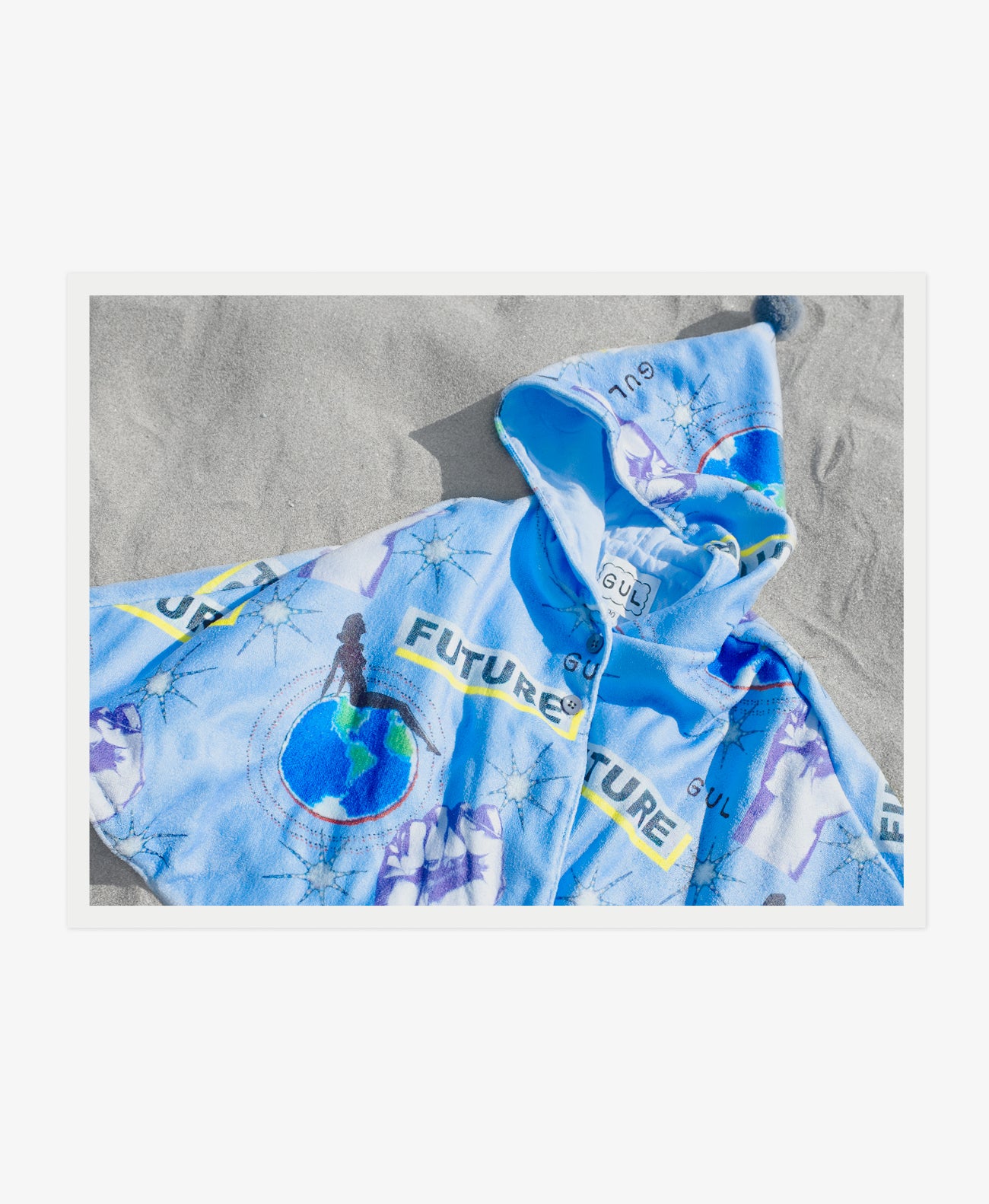“FUTURE” Hooded Soft Blanket Poncho