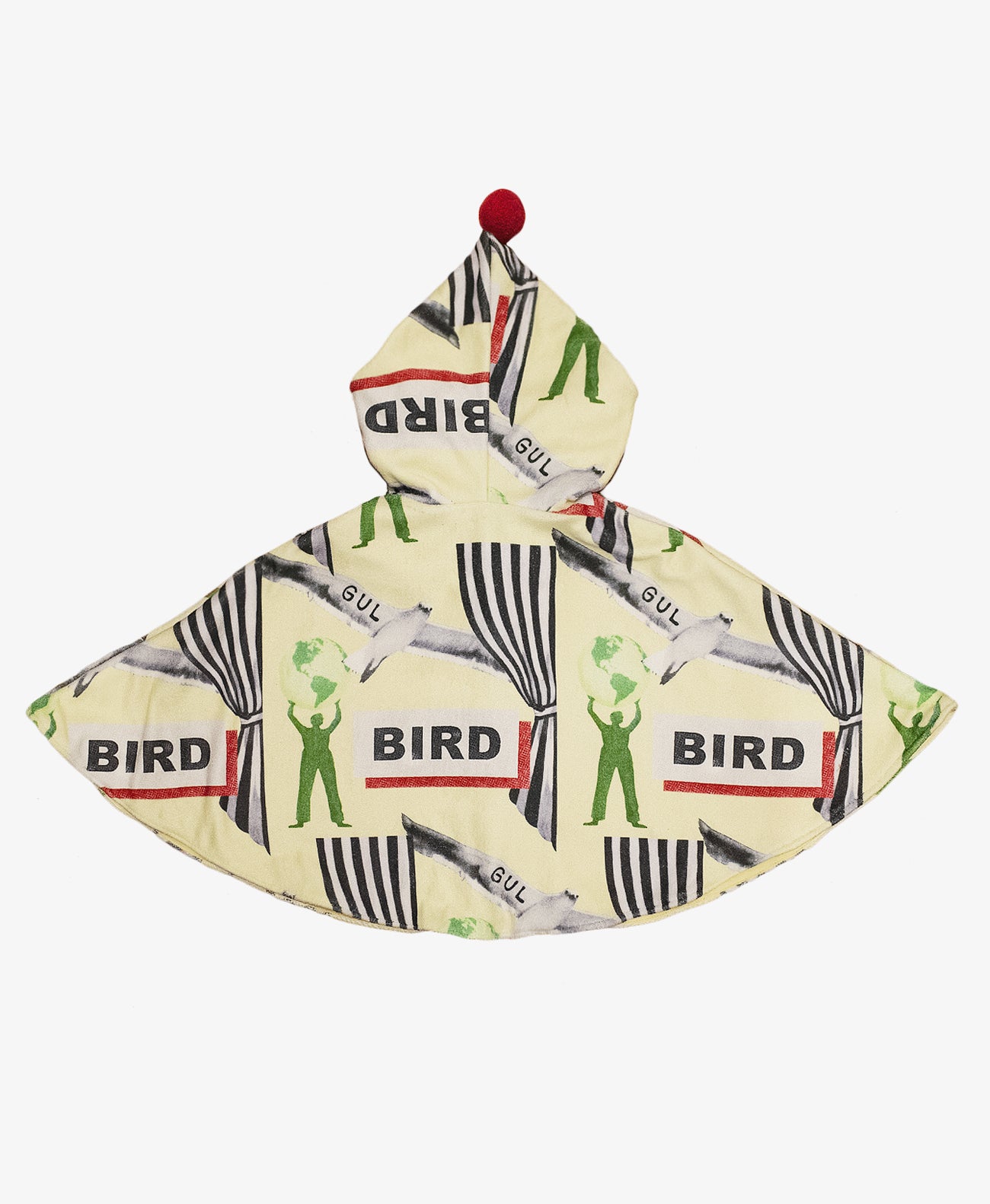“BIRD” Hooded Soft Blanket Poncho