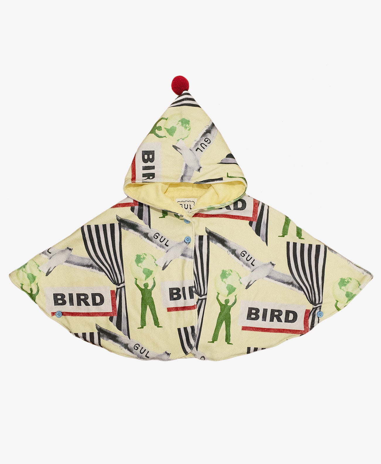 “BIRD” Hooded Soft Blanket Poncho