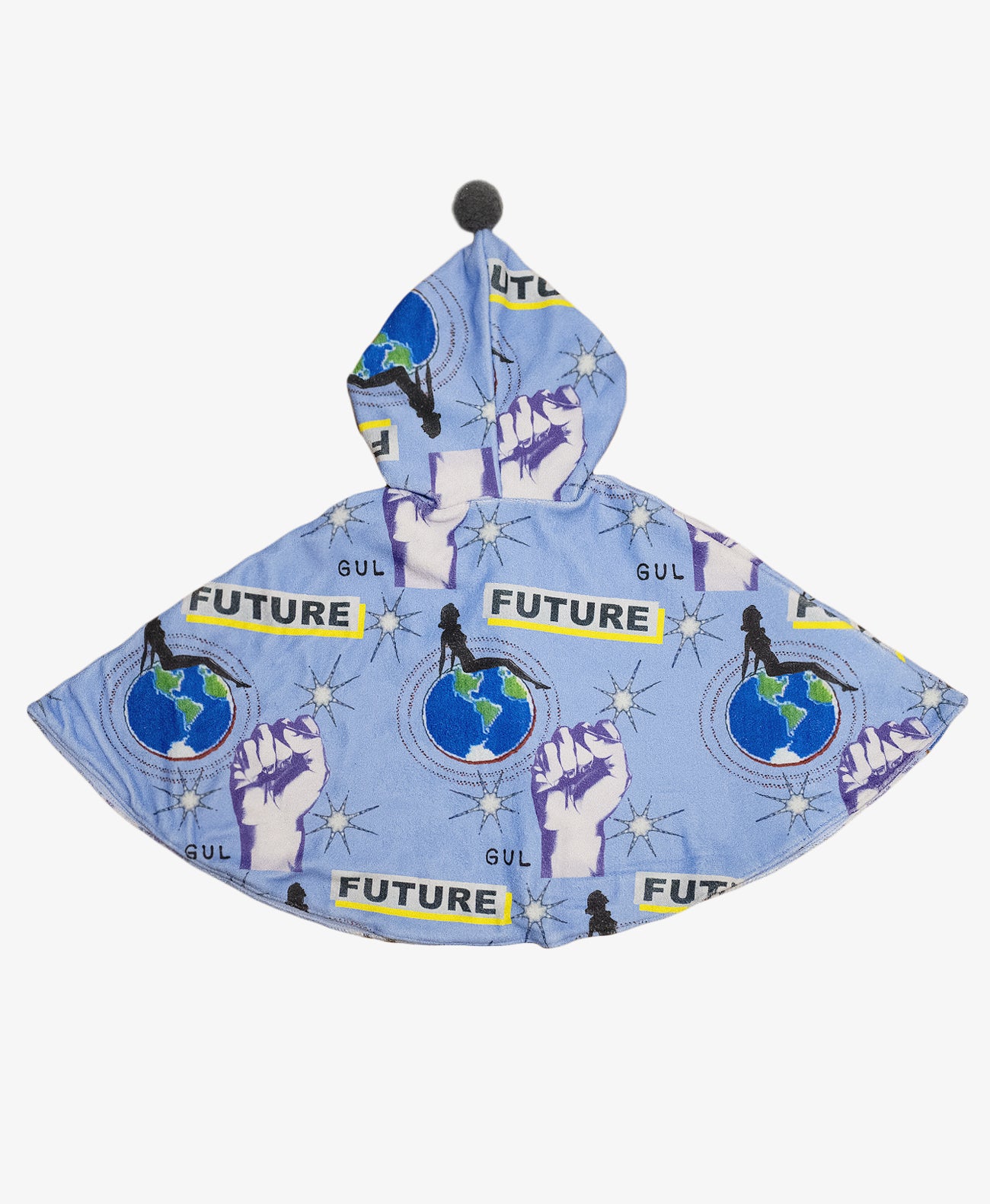 “FUTURE” Hooded Soft Blanket Poncho